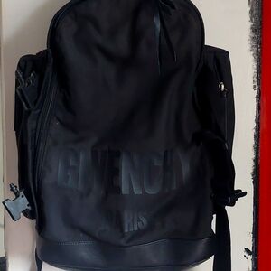 Givenchy Black Fabric & leather Backpack/One Size/Black